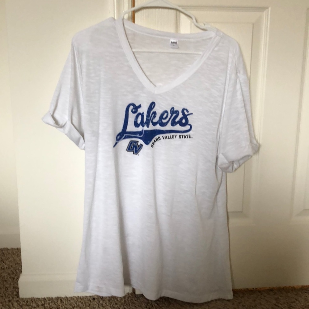 GVSU white v neck